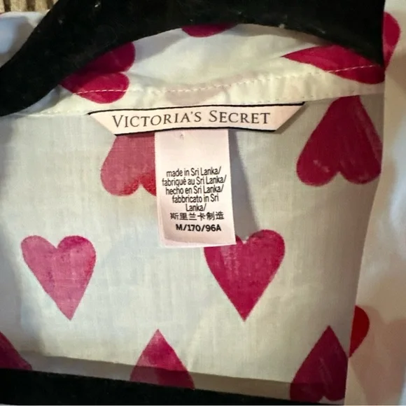 Victoria Secret Heart Print Women's Robe - Picture 3 of 5